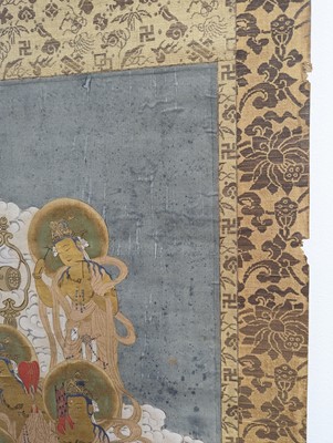 Lot 310 - A PAIR OF JAPANESE BUDDHIST SCROLL PAINTINGS