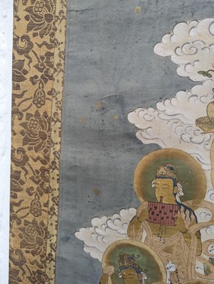 Lot 310 - A PAIR OF JAPANESE BUDDHIST SCROLL PAINTINGS