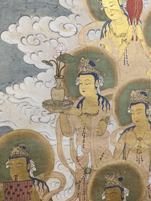 Lot 310 - A PAIR OF JAPANESE BUDDHIST SCROLL PAINTINGS