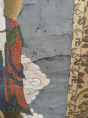 Lot 310 - A PAIR OF JAPANESE BUDDHIST SCROLL PAINTINGS