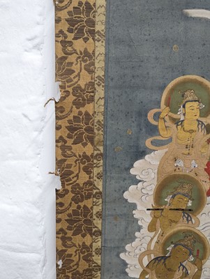 Lot 310 - A PAIR OF JAPANESE BUDDHIST SCROLL PAINTINGS