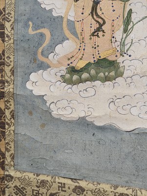 Lot 310 - A PAIR OF JAPANESE BUDDHIST SCROLL PAINTINGS