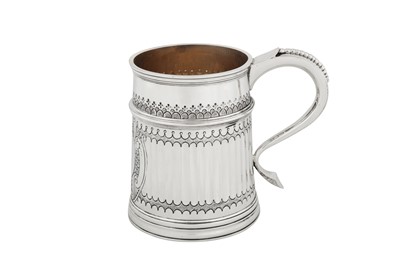 Lot 367 - A George V Britannia standard silver pint mug, London 1928 by Charles Stuart Harris