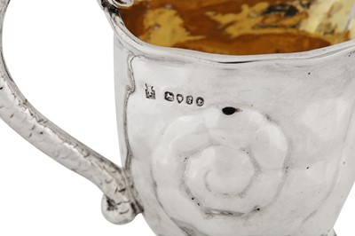 Lot 397 - A Victorian sterling silver cast cream jug, London 1871 by Hunt and Roskell