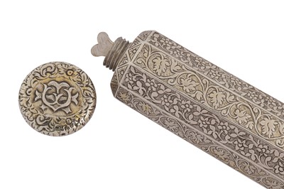 Lot 120 - A rare mid to late 19th century Anglo – Indian silver gilt double scent bottle, Lucknow circa 1860-80