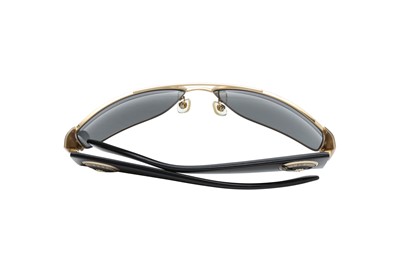 Lot 359 - Versace Black Medusa Sheild Sunglasses