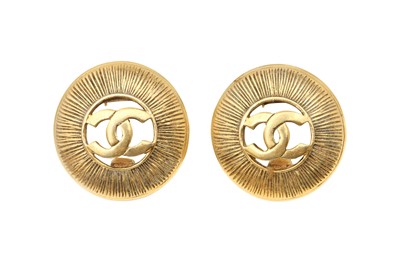 Lot 336 - Chanel CC Starburst Clip On Earrings