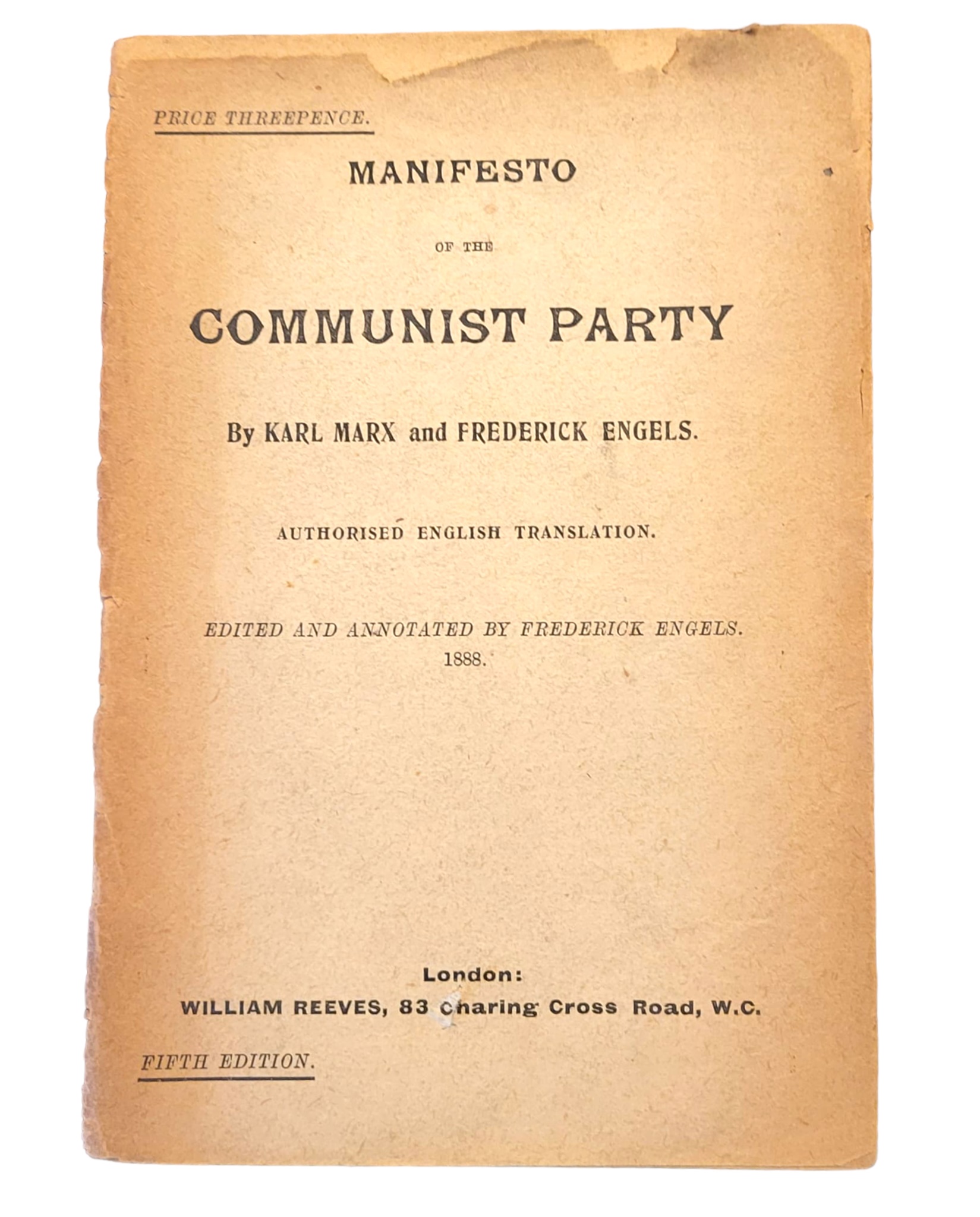 Lot 196 - Marx & Engels: Manifesto of the Communist