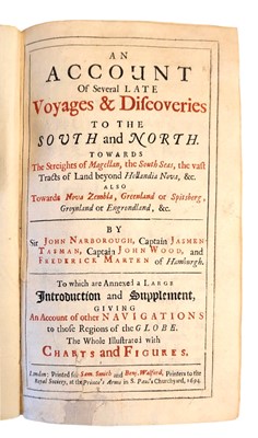 Lot 85 - Narborough. Account of Several Late Voyages and Discoveries to the South and North. 1694