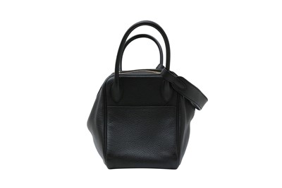 Lot 366 - Hermes Black Clemence Lindy 30