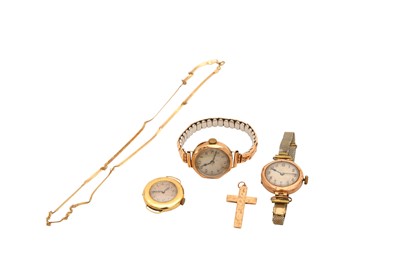Lot 1130 - GOLD WATCHES
