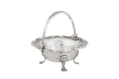 Lot 506 - A George II sterling silver sweetmeat basket, London 1754 by George Hunter (reg. 7th June 1748)