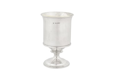 Lot 454 - Welsh interest - A George III sterling silver cup, London 1813 by Peter and William Bateman