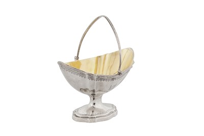 Lot 456 - A George III sterling silver sugar basket, London 1792 by Abraham Peterson