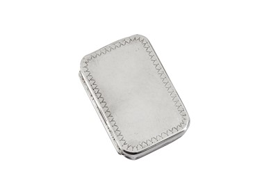 Lot 41 - A William III silver snuff box, later converted to a vinaigrette, London circa 1700 by Jean Harache