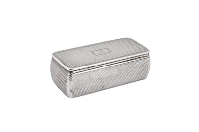 Lot 8 - A William IV sterling silver snuff box, London 1833 by Charles Riley and George Storer