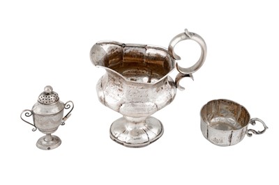 Lot 1217 - A MID-19TH CENTURY FINNISH SILVER MILK JUG, TAMPERE 1864 BY ABEL ESAIASSON AVENIUS (1863-1876)