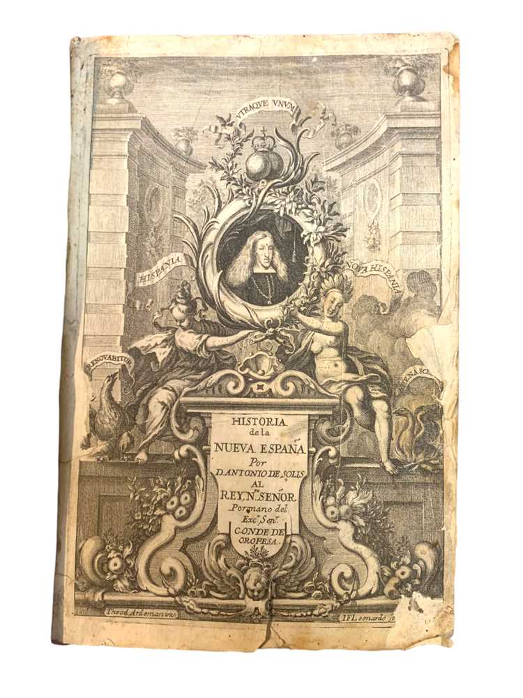 Lot 137 - Solís y Rivadeneira (Antonio de) Historia de la Conquista de Mexico. Madrid, 1684