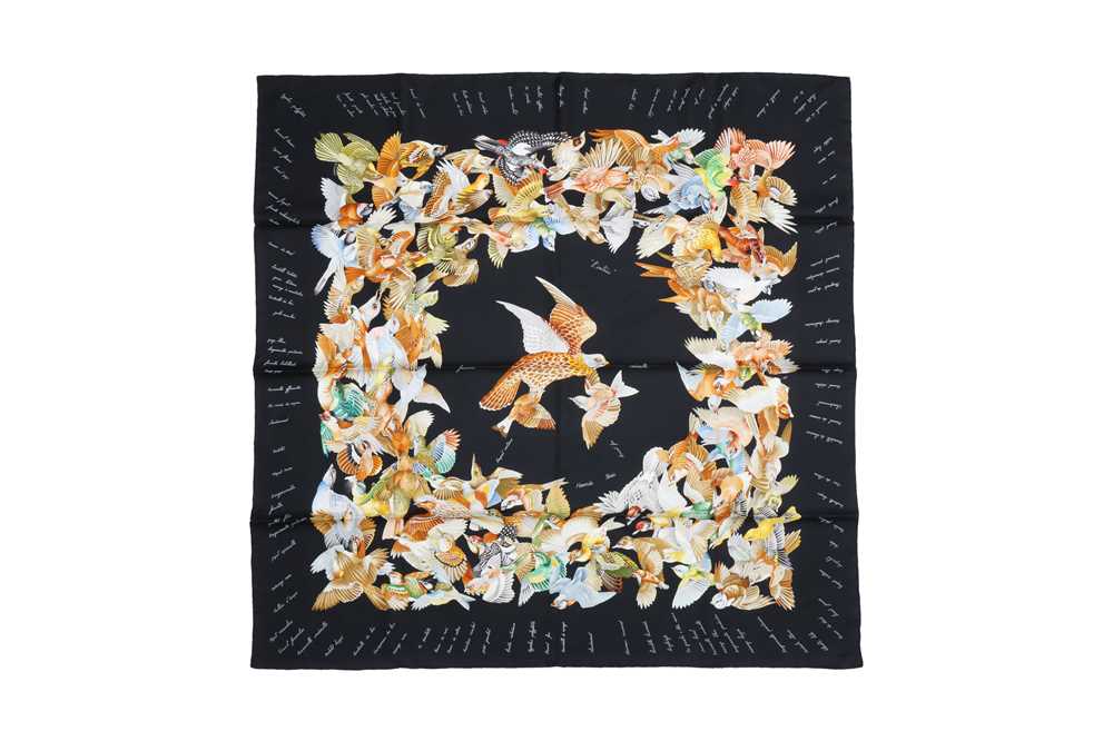 Foulard Hermés 'L'Intrus' En Soie - Modèle Rare, Multicouleur, Occasion En Bon état