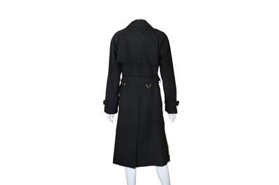 Lot 556 - Burberry Black Oversized Long Trench Coat - Size 8