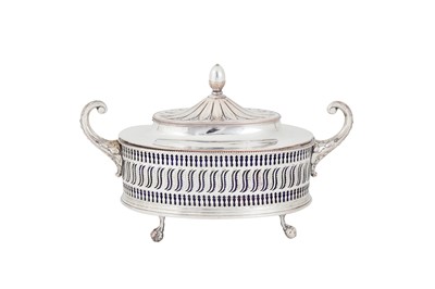 Lot 329 - A George III Old Sheffield Silver Plate butter dish, Sheffield circa 1780