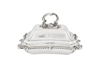 Lot 402 - A Victorian sterling silver entrée dish and cover, London 1841 by John Tapley