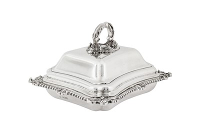 Lot 402 - A Victorian sterling silver entrée dish and cover, London 1841 by John Tapley