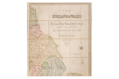 Lot 79 - Lewis (S. & Co., publisher) A Map of England and Wales… Showing the Principal Roads, Railways…