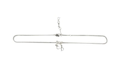 Lot 567 - Christian Dior Crystal Bow Necklace