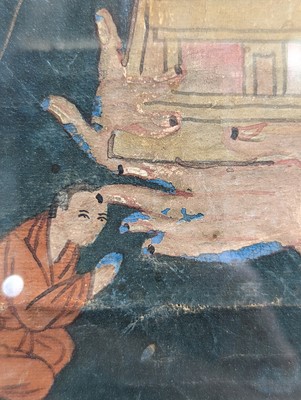 Lot 348 - A TIBETAN PAINTED THANGKA