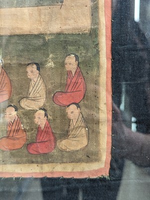 Lot 348 - A TIBETAN PAINTED THANGKA