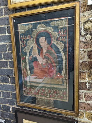 Lot 348 - A TIBETAN PAINTED THANGKA