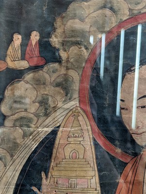 Lot 348 - A TIBETAN PAINTED THANGKA