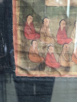 Lot 348 - A TIBETAN PAINTED THANGKA