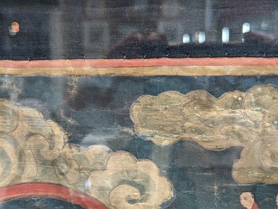 Lot 348 - A TIBETAN PAINTED THANGKA