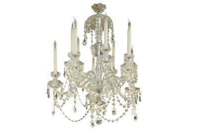 Lot 1550 - A 20TH CENTURY TEN BRANCH CHANDELIER