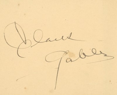 Lot 51 - Autograph Album.- Incl. Vivien Leigh, Clark Gable and others