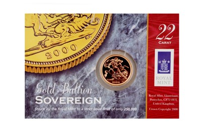 Lot 1059 - ELIZABETH II GOLD FULL SOVEREIGN, 2000