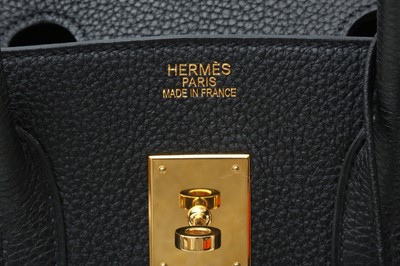 Lot 383 - Hermes Black Togo Birkin 35