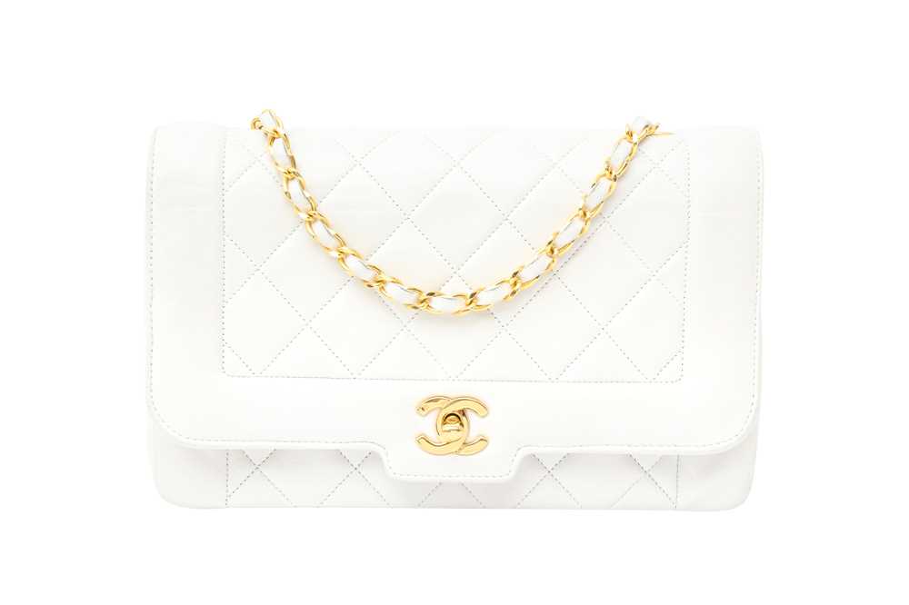 Lot 466 - Chanel White Medium Diana Flap Bag