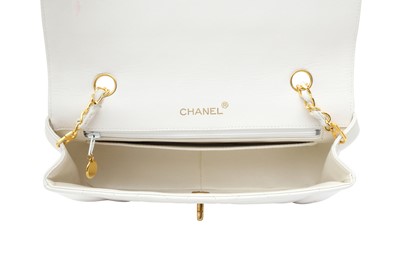 Lot 466 - Chanel White Medium Diana Flap Bag