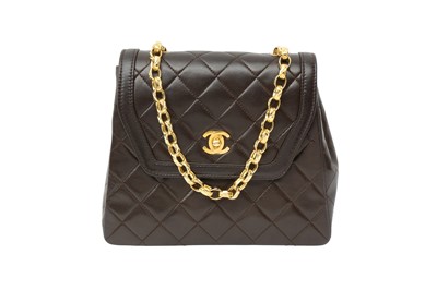 Lot 231 - Chanel Brown Bijoux Mini Trapeze Flap Bag