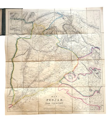 Lot 109 - Allan. Map of the Punjab, and the Sikh Territory, 1849