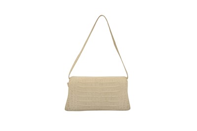 Lot 310 - λ Nancy Gonzalez Ivory Crocodile Flap Bag