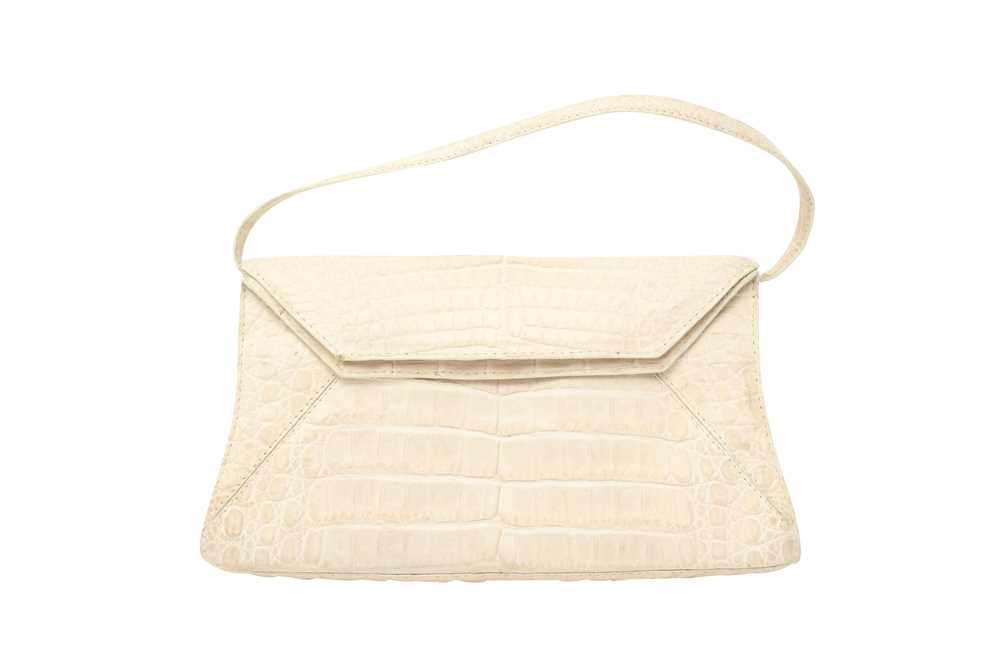 Lot 310 - λ Nancy Gonzalez Ivory Crocodile Flap Bag