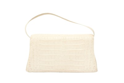 Lot 310 - λ Nancy Gonzalez Ivory Crocodile Flap Bag