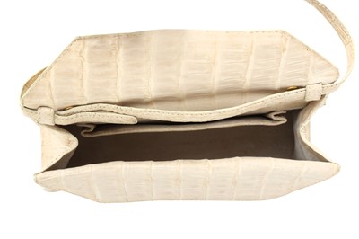 Lot 310 - λ Nancy Gonzalez Ivory Crocodile Flap Bag
