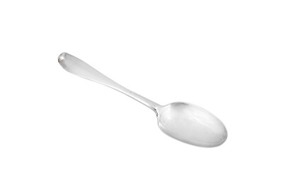 Lot 436 - A George II Scottish provincial silver tablespoon, Aberdeen circa 1750 by George Cooper (active 1728-58)