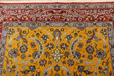 Lot 80 - AN EXTREMELY FINE PART SILK ISFAHAN RUG, CENTRAL PERSIA