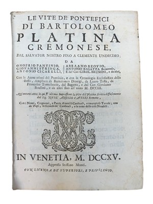 Lot 10 - Platina (Bartolomeo)